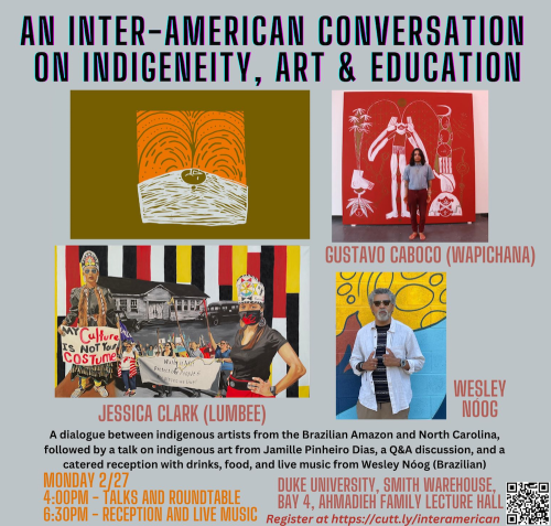 Event poster (cropped) of An Inter-American Conversation on Indigeneity, Art & Education